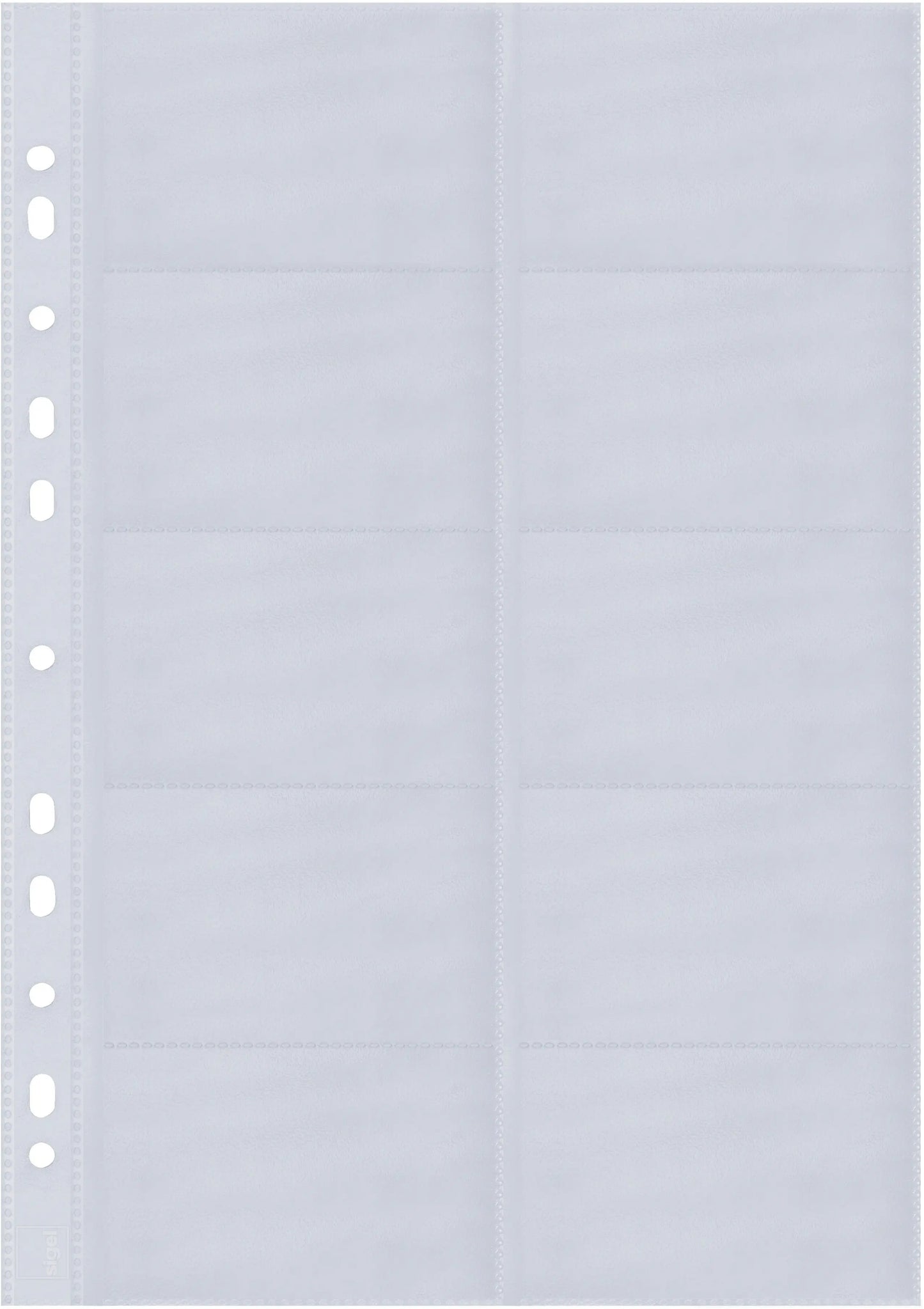 SIGEL Visitenk.-Ringb.Hüllen 90x58mm VZ351 2-reihig, A-Z 10 Stück Idealshop
