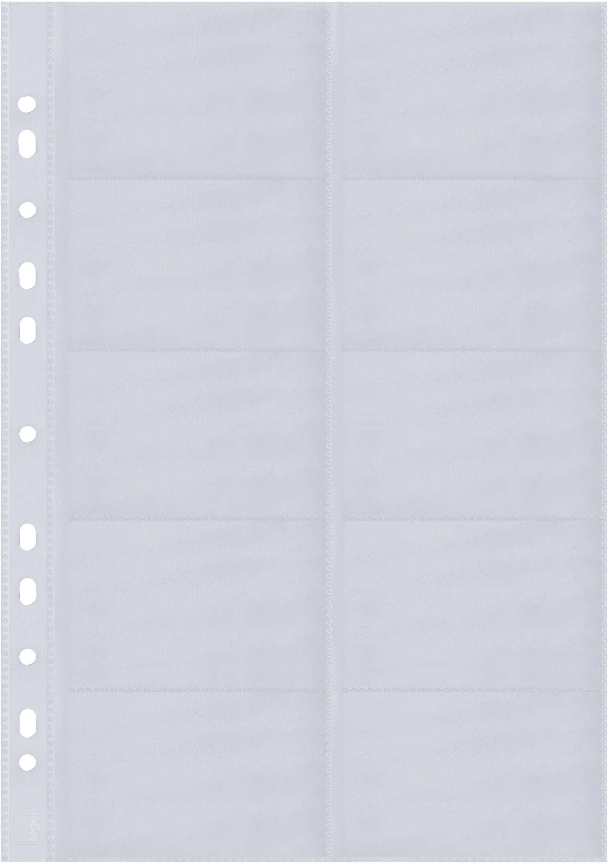 SIGEL Visitenk.-Ringb.Hüllen 90x58mm VZ351 2-reihig, A-Z 10 Stück Idealshop