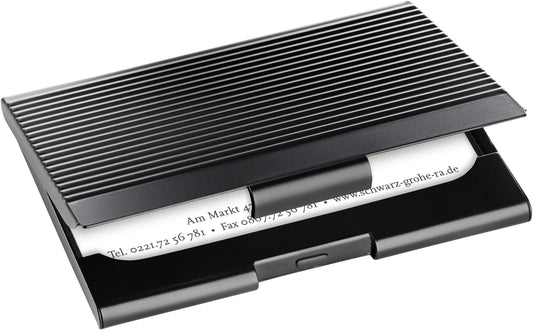 SIGEL Visitenkarten-Etui matt VZ134 Metall, 20 ST. Black Idealshop