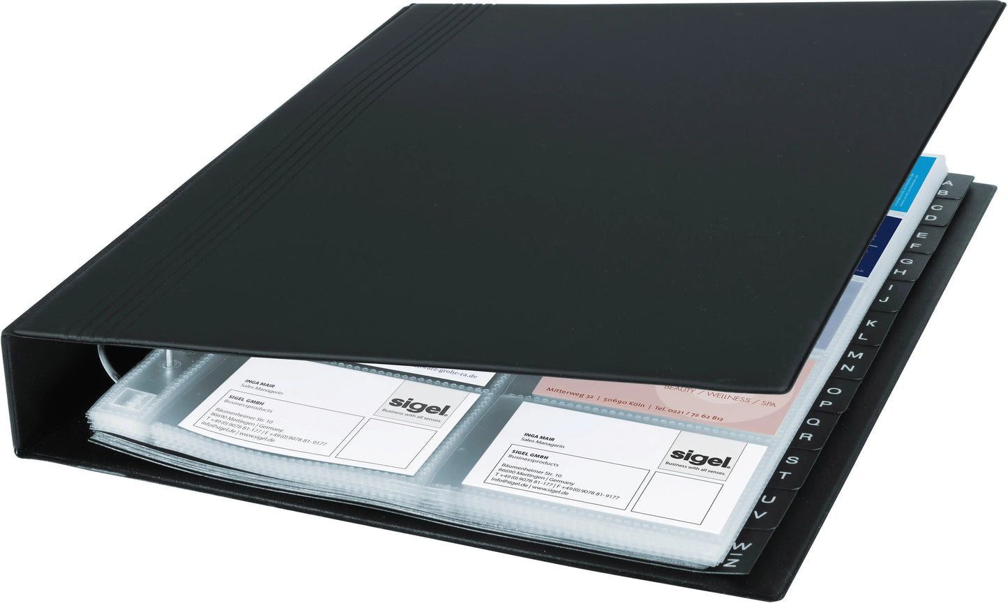 SIGEL Visitenkarten-Ringb. 325x270mm VZ301 A-Z für 400 Karten Idealshop