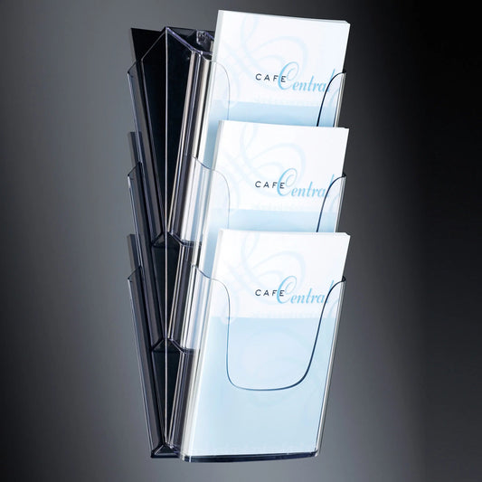 SIGEL Wand-Prospekthalter 3xA4 LH135 235x545x115mm acryl Idealshop