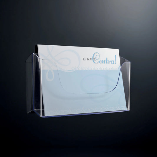 SIGEL Wand-Prospekthalter A4 LH118 glasklar,330x172x55mm Idealshop