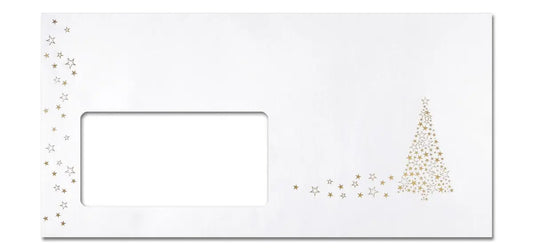 SIGEL Weihnachts-Umschlag Golden DU084 Tree, 90 g, DIN lang 50 Stück Idealshop