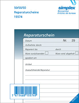 SIMPLEX   Reparaturscheine D          A6