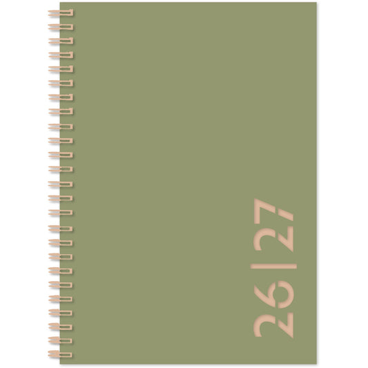 SIMPLEX Schüleragenda Colors 26/27 40133S7.27 1W/2S 17M olive ML 12x16.5cm Idealshop