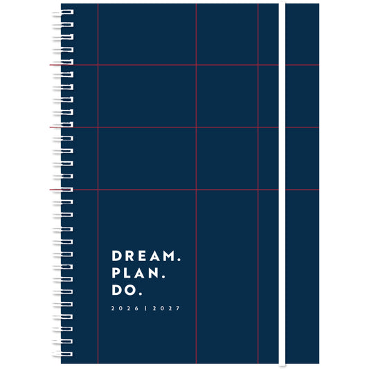 SIMPLEX Schüleragenda Joy Plus 26/27 500423.27 1W/2S 17M dunkelblau 14.8x21cm Idealshop