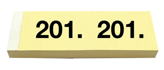 SIMPLEX Garderobenblock 201-300 13085 gelb 100 Blatt Idealshop