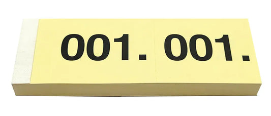 SIMPLEX Garderobenblock Nr. 1-100 13071 gelb 100 Blatt Idealshop
