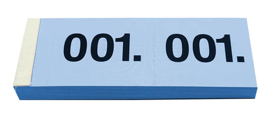 SIMPLEX Garderobenblock Nr. 1-100 13075 blau 100 Blatt Idealshop