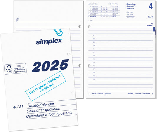 SIMPLEX   Kalendarium               2025 Idealshop
