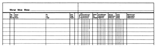 SIMPLEX   Postcheckbuch D/F/I         A5 Idealshop