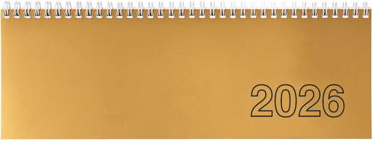 SIMPLEX Pultkalender 2026 36221R11.26 1W/2S altgold ML 30.7x10.5cm Idealshop
