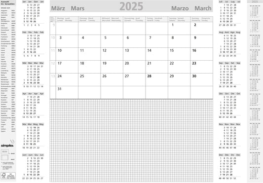 SIMPLEX   Schreibunterlage          2025 Idealshop