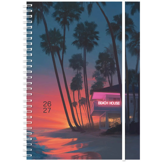 SIMPLEX Schüleragenda Emotions 26/27 500213.27 1W/2S 17M BeachHouse 14.8x21cm Idealshop