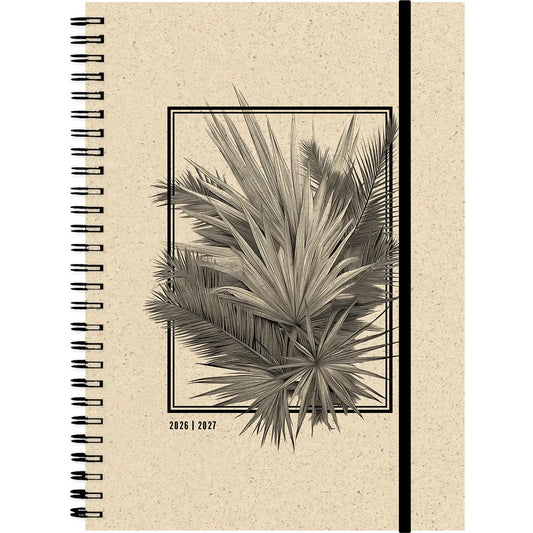 SIMPLEX Schüleragenda Graspapier 26/27 500407.27 1W/2S 12M Frame ML 14.8x21cm Idealshop