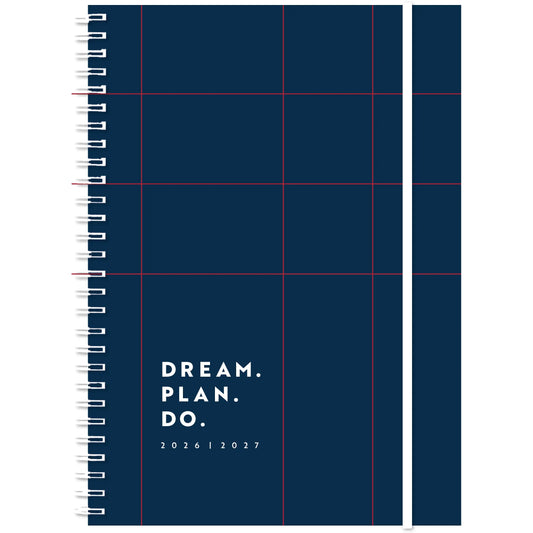 SIMPLEX Schüleragenda Joy Plus 26/27 500423.27 1W/2S 17M dunkelblau 14.8x21cm Idealshop