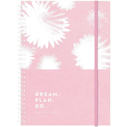 SIMPLEX Schüleragenda Kraftpap. 26/27 500413.27 1W/2S 17M Pink ML 12x16.5cm Idealshop