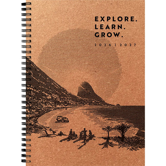 SIMPLEX Schüleragenda Leather 26/27 500405.27 1W/2S 17M Explore ML 14.8x21cm Idealshop