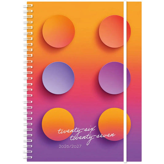 SIMPLEX Schüleragenda Touch 26/27 500236.27 1W/2S 17M Brick ML 14.8x21cm Idealshop