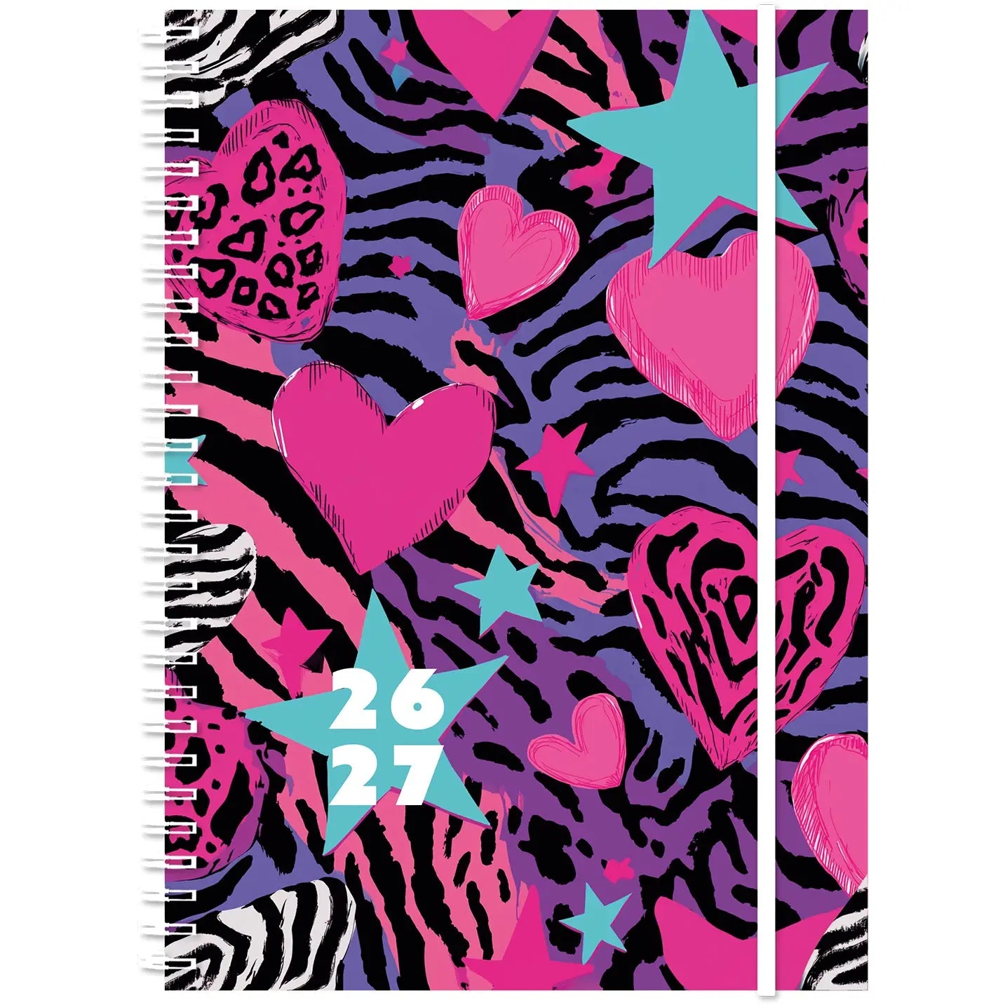 SIMPLEX Schüleragenda Touch 26/27 500431.27 1W/2S 17M Heart ML 12x16.5cm Idealshop