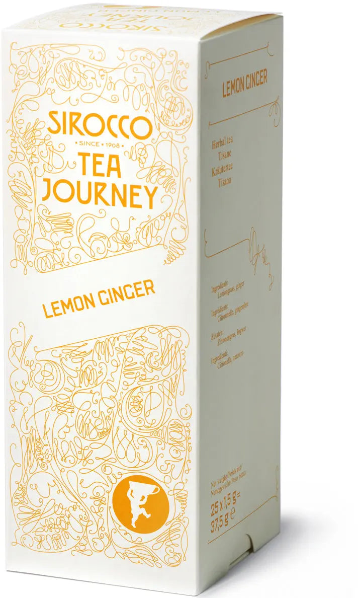 SIROCCO Lemon Ginger Tea 829 25 Pyramiden Idealshop