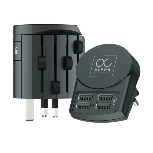 SKROSS World Adapter Premium Series 1.104102 Alpha Europe USB Charger 4A Idealshop