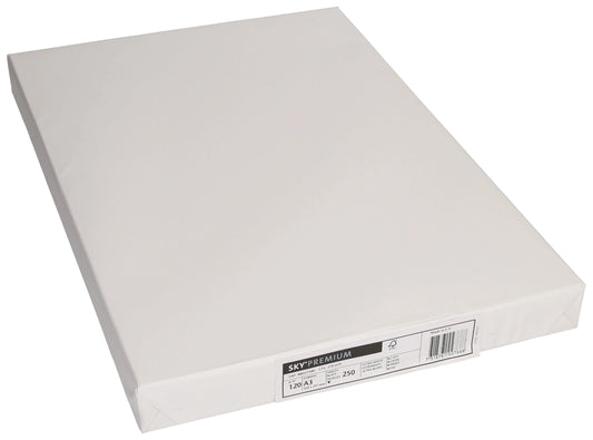 SKY Premium Papier A3 88233203 120g, weiss 250 Blatt Idealshop