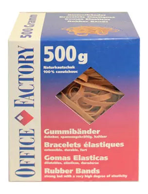 SMART OFFICE Gummibänder 90mmx6mm 605564 Naturkautschuk 500g Idealshop