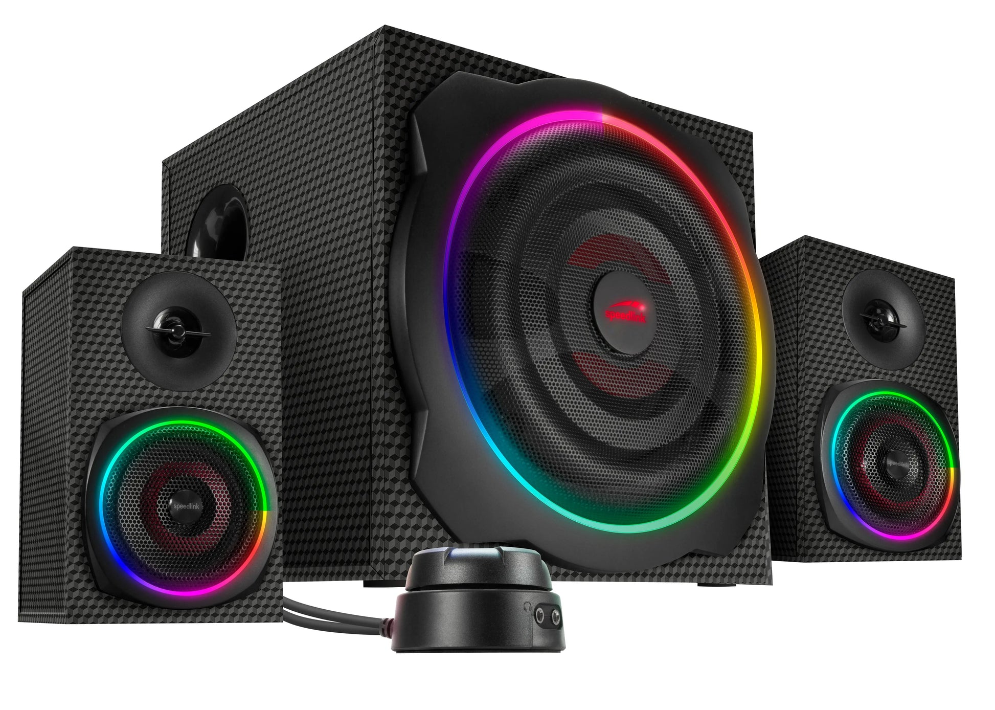SPEEDLINK Gravity Carbon RGB 2.1 SL-830100-BK Subwoofer System black Idealshop