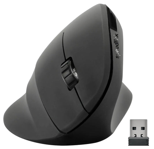SPEEDLINK PIAVO Ergonomic Mouse SL-630019-RRBK wireless, vertical, black Idealshop