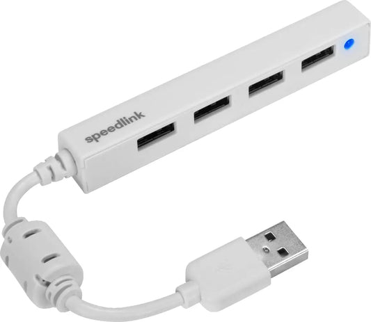SPEEDLINK SNAPPY USB Slim Hub 2.0 SL140000W 4-port, passive, white Idealshop