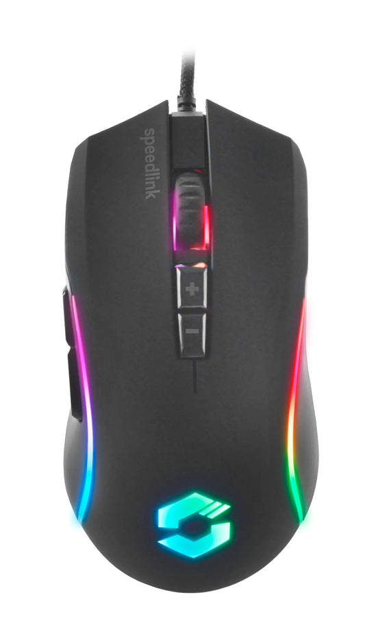 SPEEDLINK ZAVOS Gaming Mouse SL-680022-RRBK Wired, Rubber-Black Idealshop