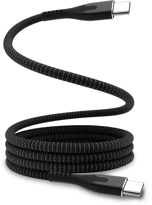STATIK MagStack Pro, Magnetic Cable PUP-0550-3FT-CC USB-C to C, 1m 100W Black Idealshop