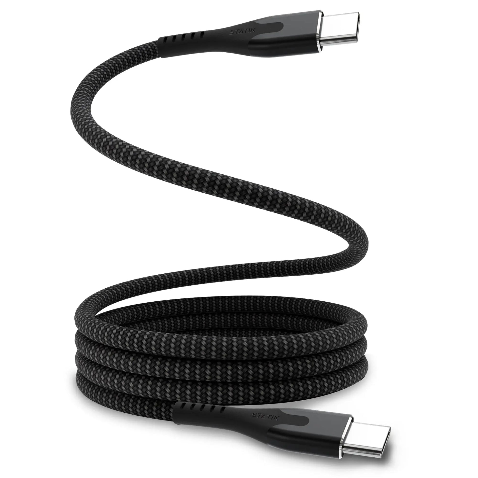 STATIK MagStack Pro,Magnetic Cable PUP-0550-1FT-CC USB-C to C, 0.5m 100W Black Idealshop