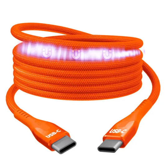 STATIK MagStack Pro,Magnetic Cable PUP-0550-3FT-CC-ORG USB-C to C, 1m 100W Orange Idealshop