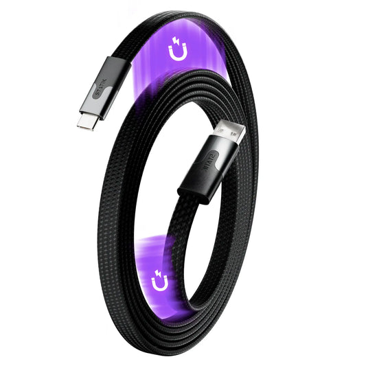 STATIK MagStack Slim Cable PUP-0494-3FT-AC-BLK USB-A to C, 1M, 27W Black Idealshop