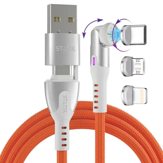 STATIK Statik 360 Pro Mag. Cable PUP-0520-6FT-ORG USB-C to C, 2m, 100W, Navy Idealshop