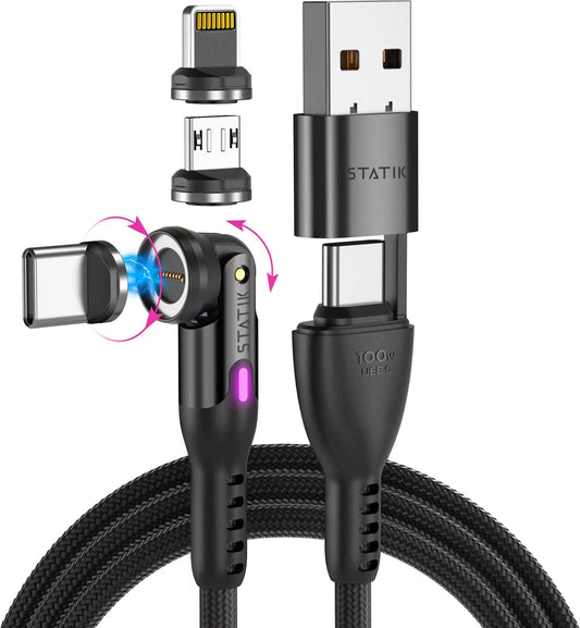 STATIK Statik 360 Pro, Uni.Mag. Tip PUP-0520-6FT Cable, 2m, 100W Black Idealshop