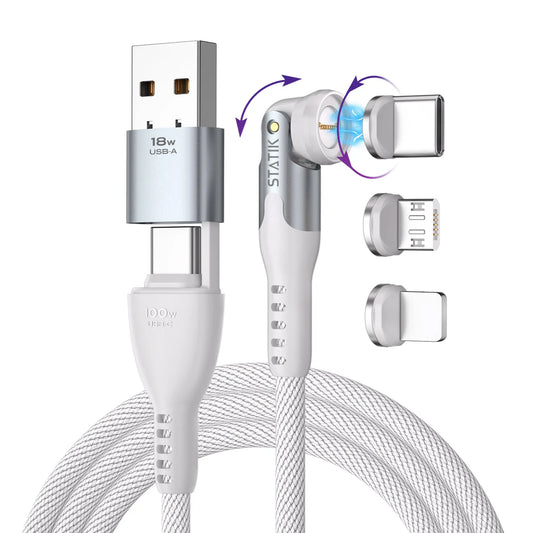 STATIK Statik 360 Pro, Uni.Mag. Tip PUP-0520-WHT-6FT Cable 2.0, 2m, 100W White Idealshop