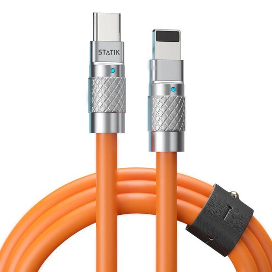 STATIK TSumoCharge 100W PUP-0126-ORG-CC-6FT Cable 1.8m, USB-C to C Orange Idealshop