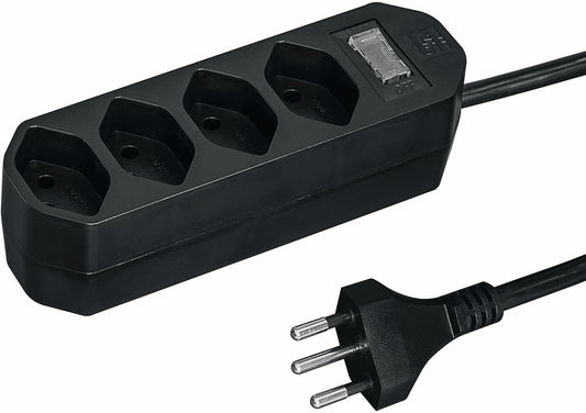 STEFFEN Steckdosenleiste Compact 200130114 4x T13,schwarz Idealshop