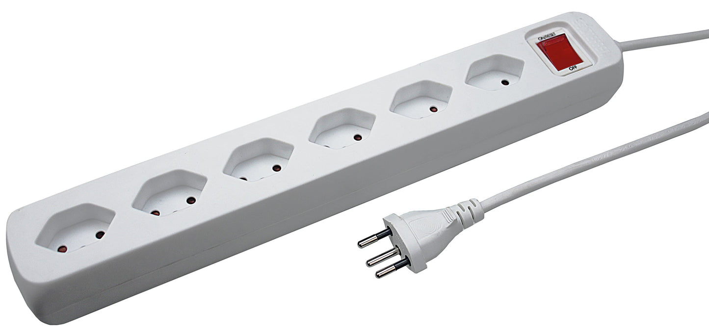 STEFFEN Steckdosenleiste 1,5m 207603216S weiss 6 Stecker Idealshop