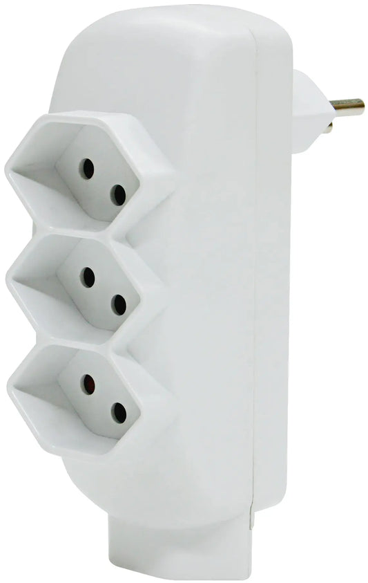 STEFFEN Abzweigstecker 1499725 weiss 4 Stecker Idealshop