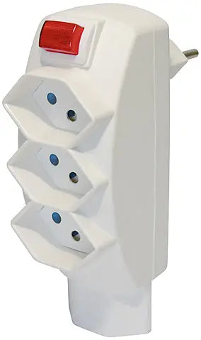 STEFFEN Abzweigstecker 1499755 weiss 4 Stecker Idealshop