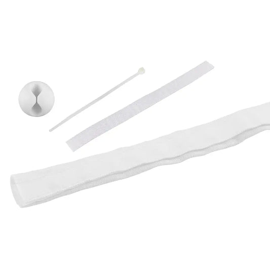 STEFFEN Kabelschlauch Fast Cover 1.8m 06 26420 weiss, Klettverschluss Idealshop