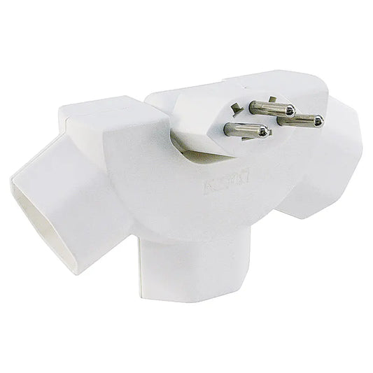 STEFFEN Mehrfachstecker Peacook 14 9769 0 weiss, kippbar Idealshop