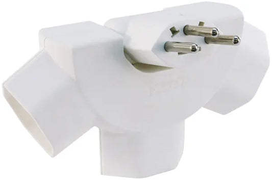 STEFFEN STEKO Abzweigstecker 1499769 weiss 3 Stecker Idealshop