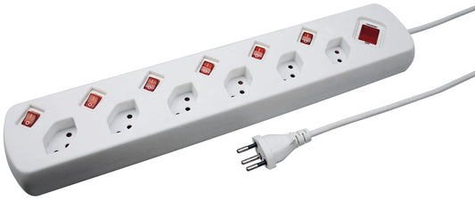 STEFFEN Steckdosenleiste 1,5m 207601216S weiss 6 Stecker Idealshop