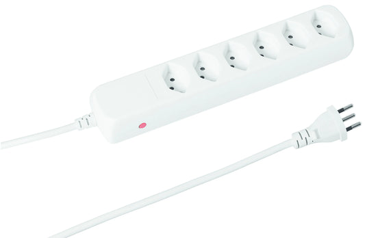 STEFFEN Steckdosenleiste 207605216 C POWER EASY 1.5m, 6xT13, weiss Idealshop