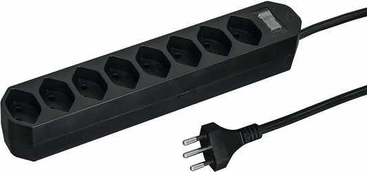 STEFFEN Steckdosenleiste Compact 200130118 8x T13,schwarz Idealshop
